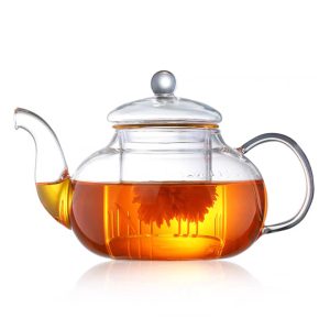 heat resistant glass teapot