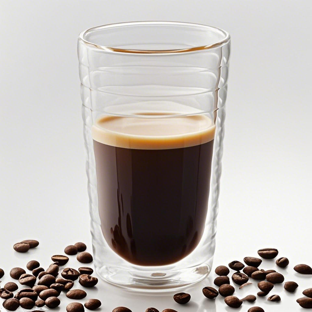 Borosilicate double wall glass cup for hot coffee