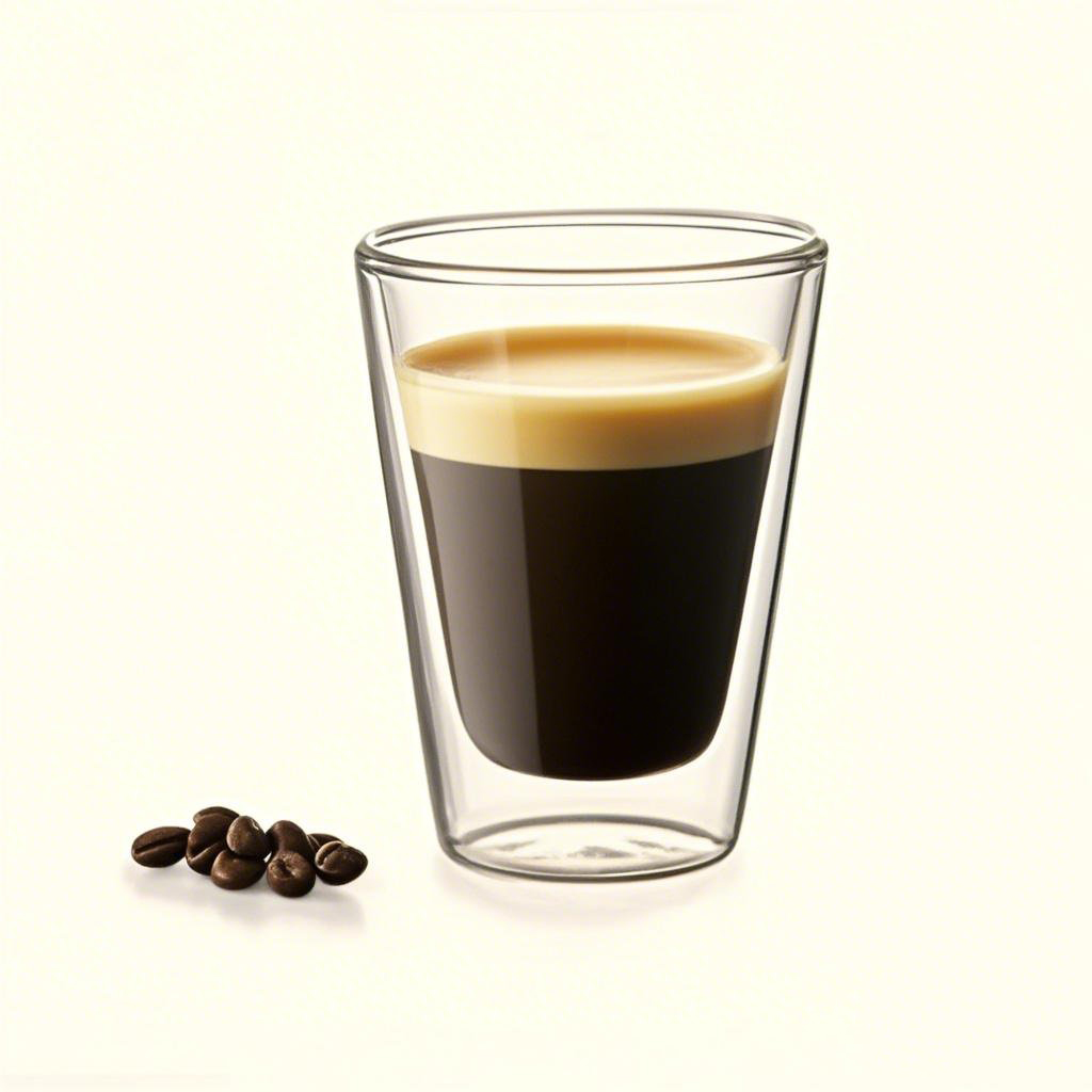 Borosilicate double wall glass cup for coffee
