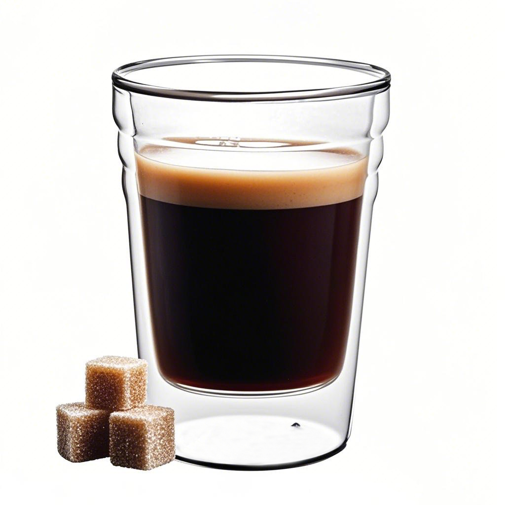 Double wall borosilicate glass cup for hot coffee, heat-resistant and cool to touch