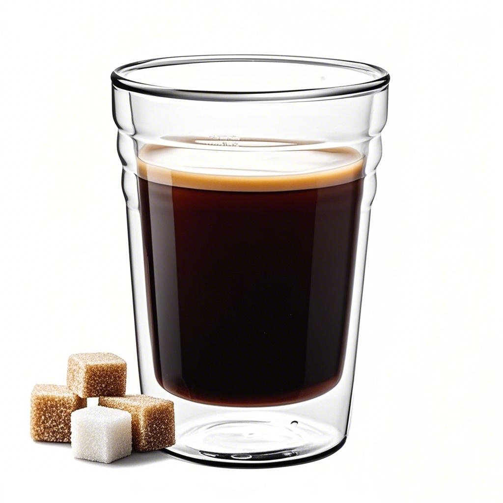 Double wall borosilicate glass cup for hot coffee, heat-resistant and cool to touch