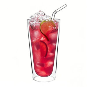 Borosilicate double wall insulated coffee cup– 10 oz heat resistant glass mug