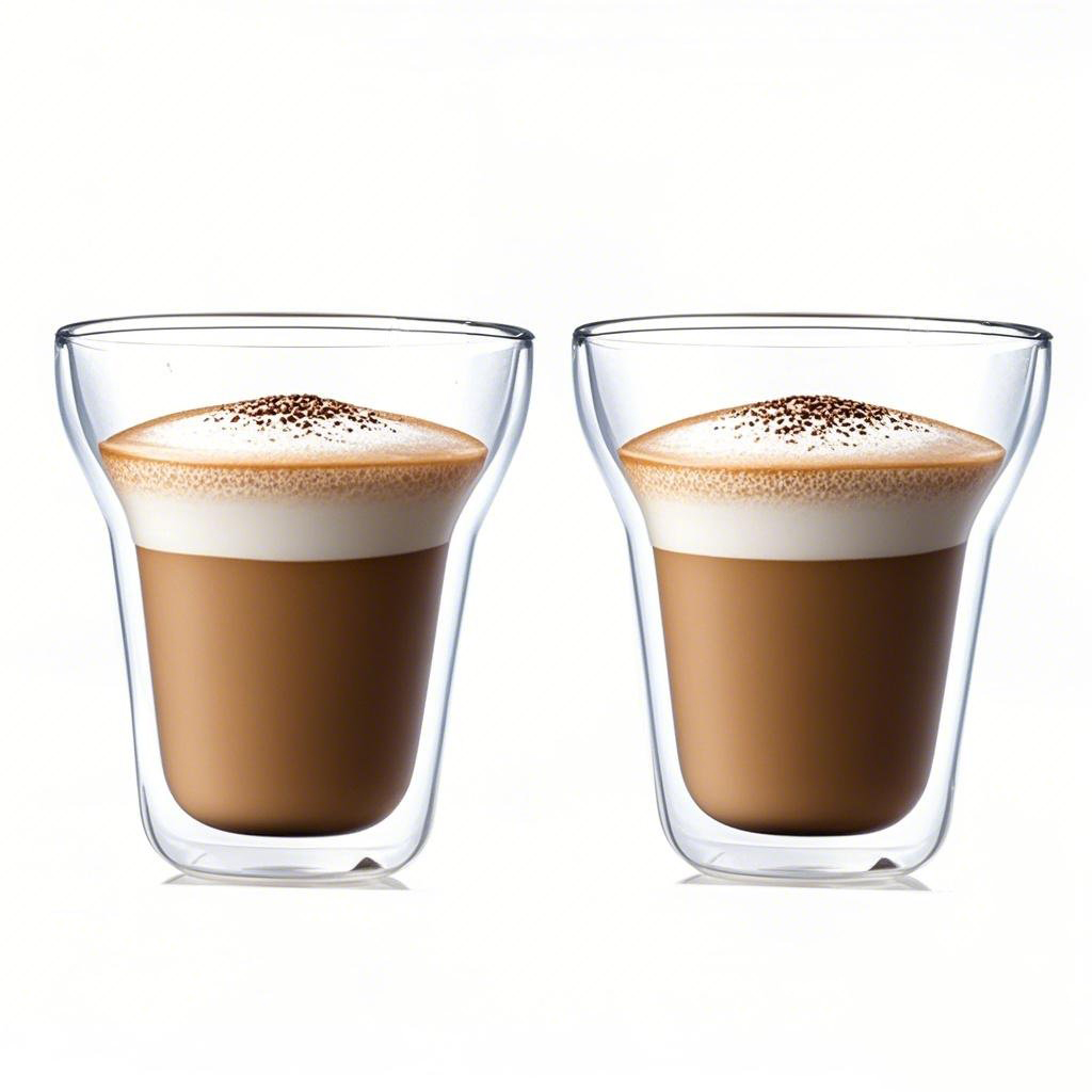 Thermal performance comparison: double wall glass cup keeps coffee hot 40% longer than single wall