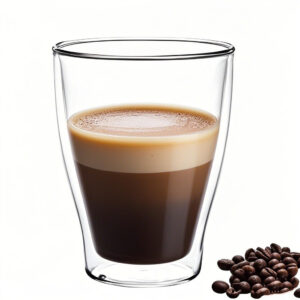 Lightweight double wall insulated glass cup