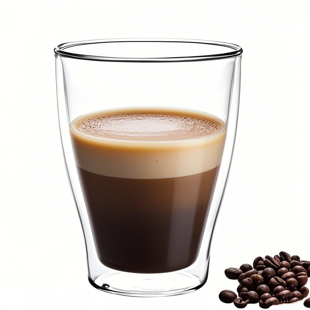 Lightweight double wall insulated glass cup