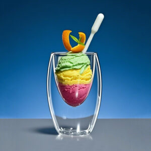 Reusable double wall glass coffee cup – eco-friendly alternative to disposable cups