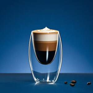 Elegant double wall glass coffee cup set in a premium gift box, perfect for housewarming or corporate gifts