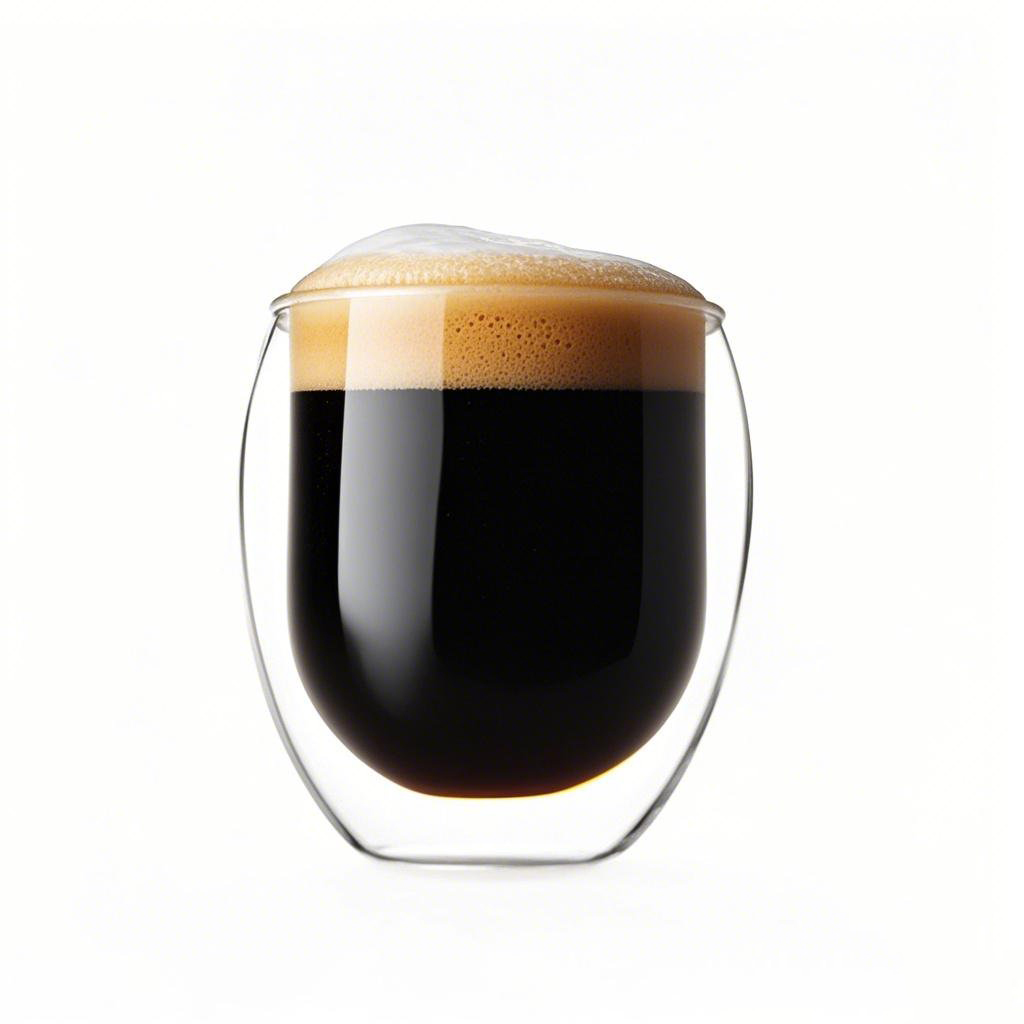 Double wall borosilicate glass cup for hot coffee, heat-resistant and cool to touch
