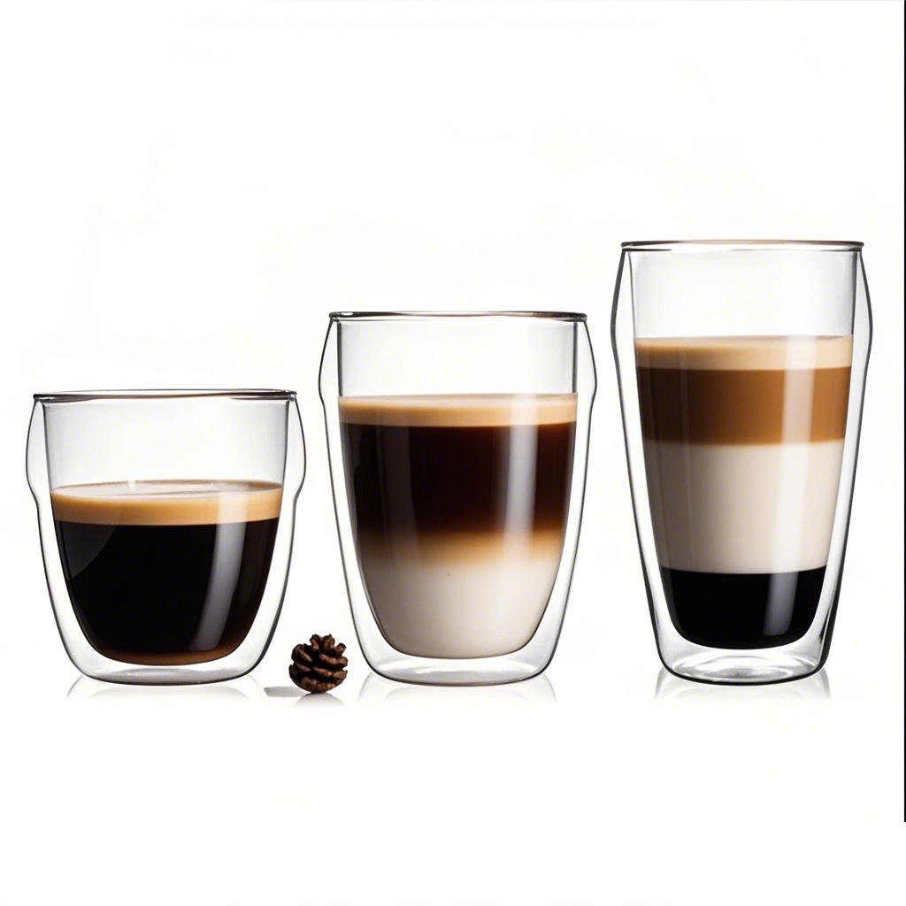 Food‑safe double wall borosilicate glass cup – lead‑free, cadmium‑free, and odor‑free for pure coffee taste