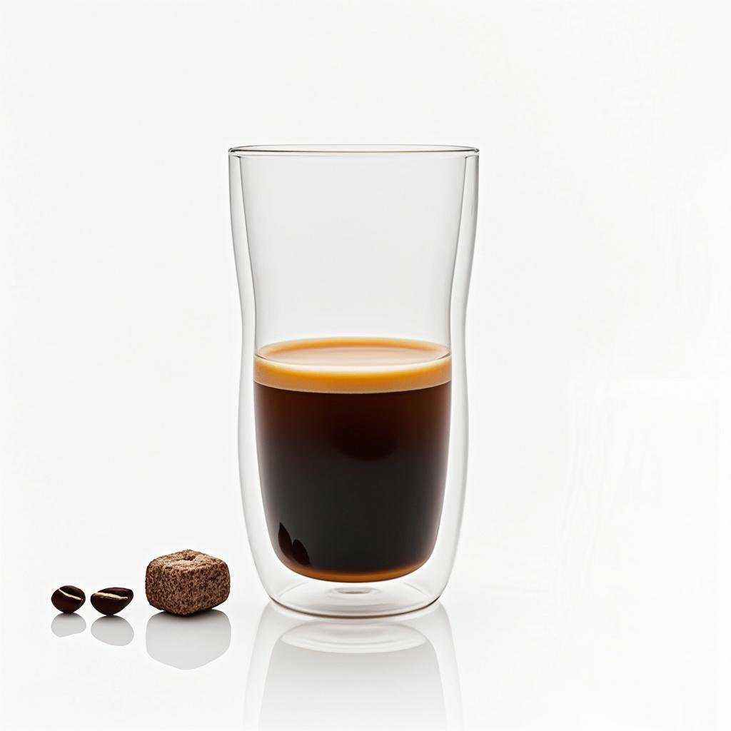 Matching pair of double wall glass coffee cups in a romantic gift box – ideal for couples or family breakfasts